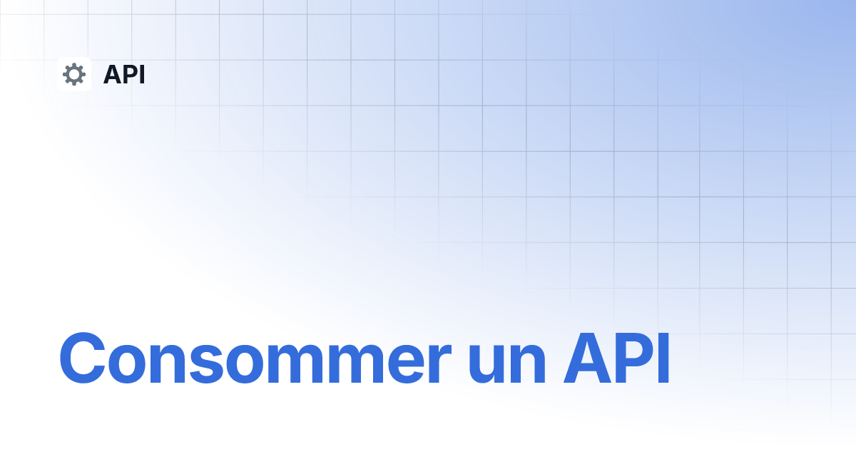 Consommer un api api